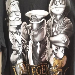 None Shirts Vintage 90s I Am Legend Bugs Bart Simpson K12 Poshmark
